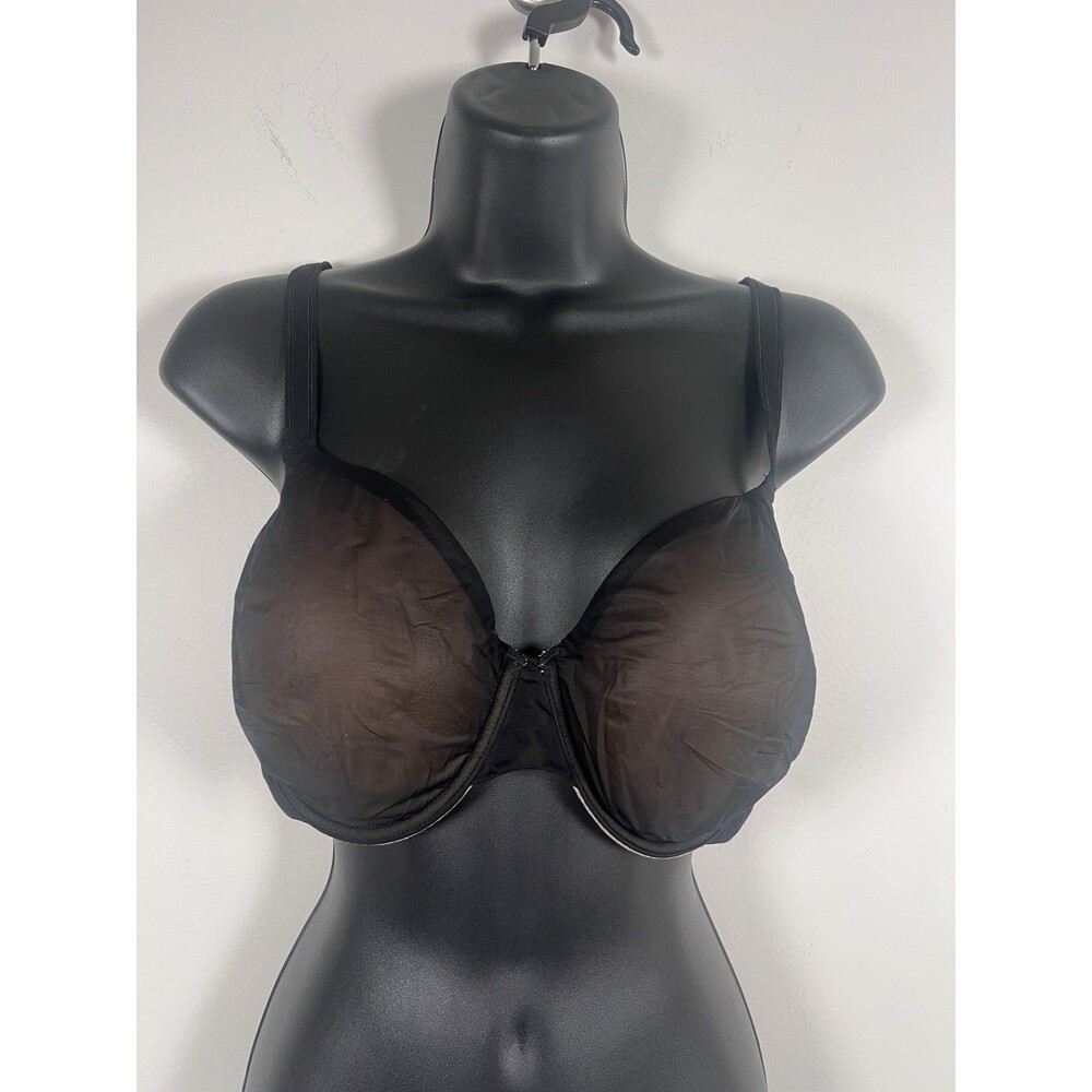 Victoria’s Secret Body Bra Lined Perfect Coverage Angel Light Black Solid 36DD
